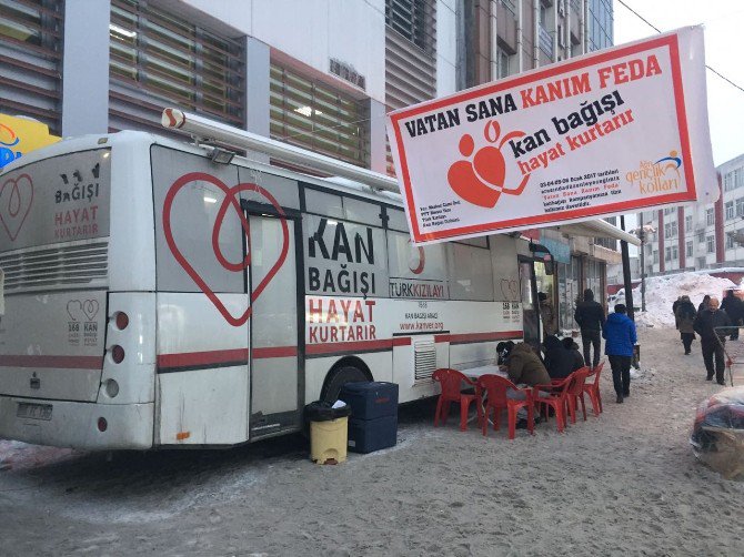 Ağrı’da ’Vatan Sana Kanım Feda’ Kampanyası