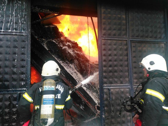 Kahramanmaraş’ta Fabrika Yangını