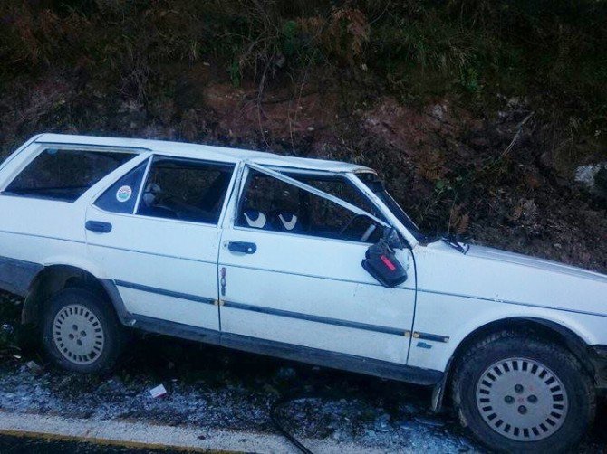 Cide’de Trafik Kazası: 1 Yaralı