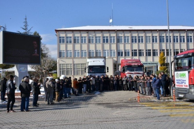 Gediz’den Halep’e Yardımlar Devam Ediyor