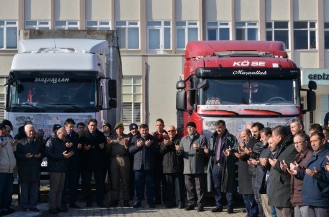 Gediz’den Halep’e Yardımlar Devam Ediyor