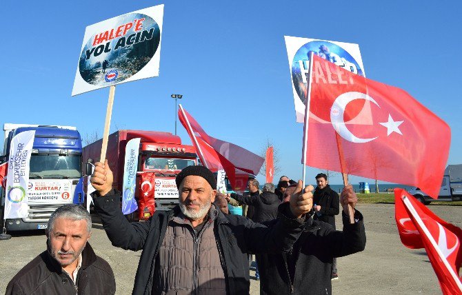 Ordu’dan Halep’e 7 Tır Dolusu Yardım