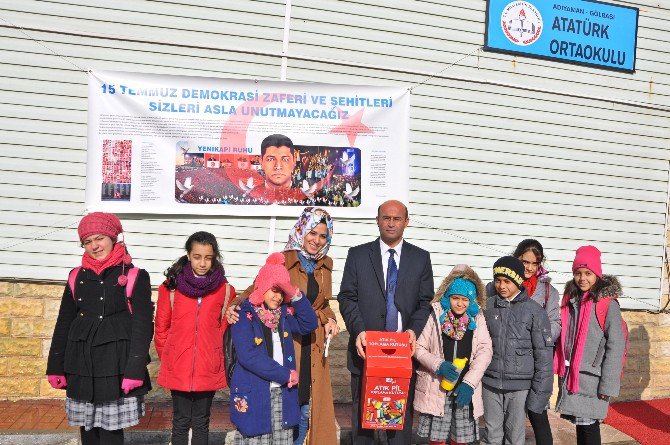 Gölbaşı Belediyesi Atık Pil Toplama Kampanyası Başlattı