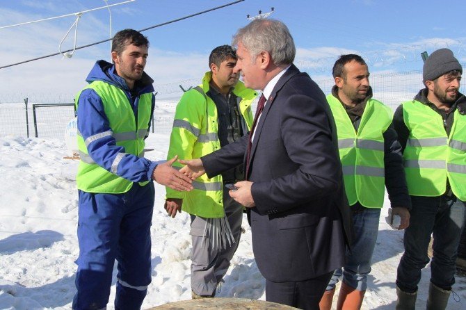 Başkan Memiş, Tamamlanan Güneş Enerjisi Santralinde İncelemelerde Bulundu