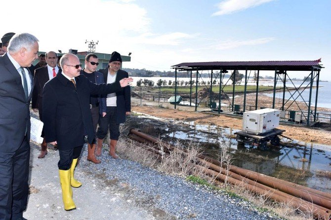 Vali Çakacak, Sel Suları Altında Kalan Tarım Arazilerini İnceledi