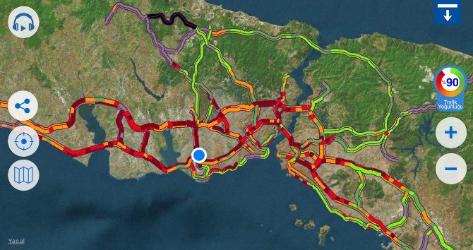 Kar Yağışıyla Birlikte İstanbul’da Trafik Durma Noktasına Geldi