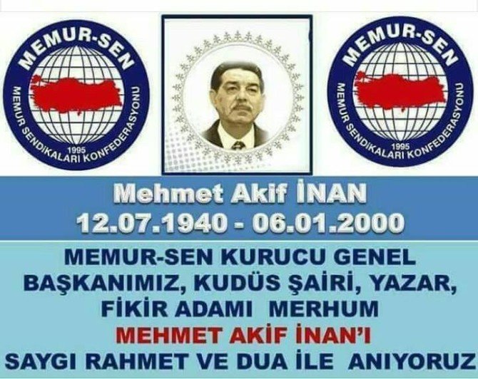 Eğitim Bir Sen Kayseri Şube Başkanı Aydın Kalkan: "Vefatının 17. Yılında Mehmet Akif İnan’ı Rahmetle Anıyoruz"