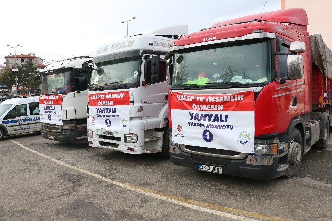 Yahyalı’dan Halepliler İçin Yardım Konvoyu