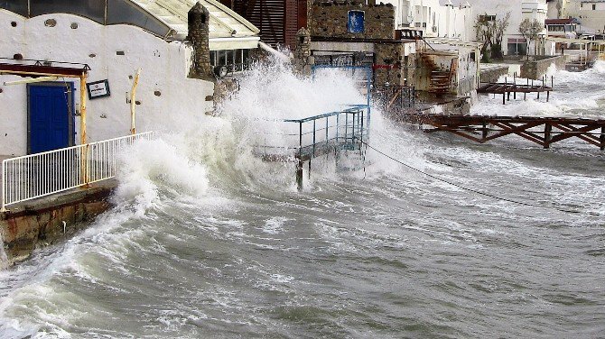 Bodrum’u Fırtına Vurdu