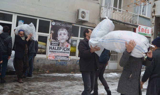 Genç’ten Halep’e İlk Yardım Konvoyu Yola Çıktı