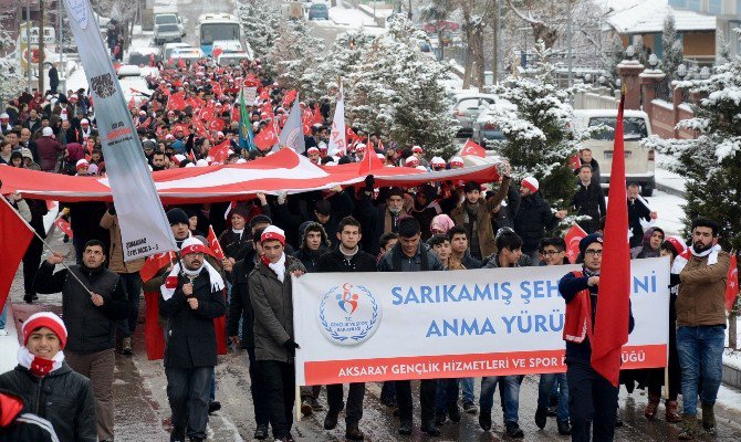 Aksaray’da Sarıkamış Şehitleri İçin Yürüdüler