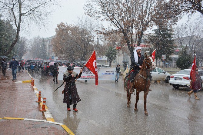 Sarıkamış Şehitler Düzenlenen Yürüyüşle Anıldı