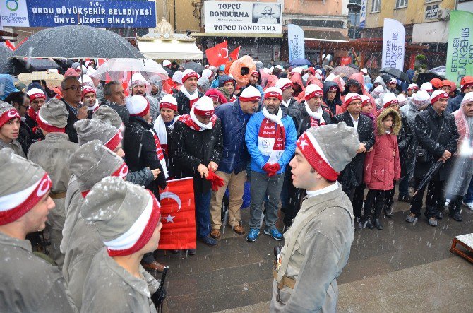 Ünye’de Sarıkamış Yürüyüşü