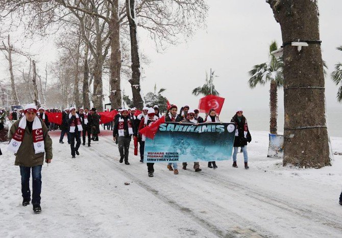 Yalova’da Sarıkamış Şehitleri İçin Yürüdüler