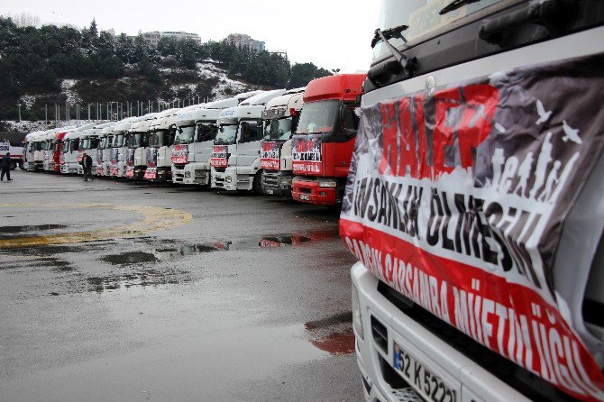 Samsun’dan Halep’e 33 Tır Yardım Gönderildi