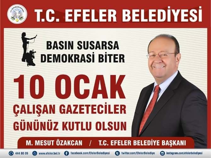 Başkan Özakcan’ın ’10 Ocak Çalışan Gazeteciler Günü’ Mesajı