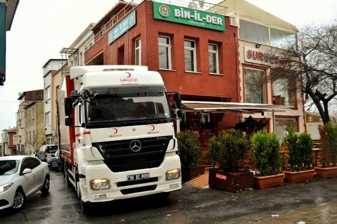 Bingöl’den Halep’e Yardım Tırı Gönderildi