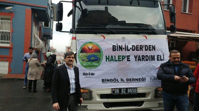 Bingöl’den Halep’e Yardım Tırı Gönderildi