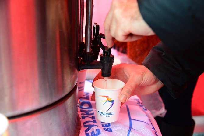 Sıcak Sahlep Ve Çay, Beylikdüzü’nün İçini Isıttı
