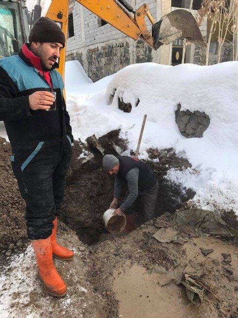 Eksi 15 Derecede Kanalizasyon Çalışması