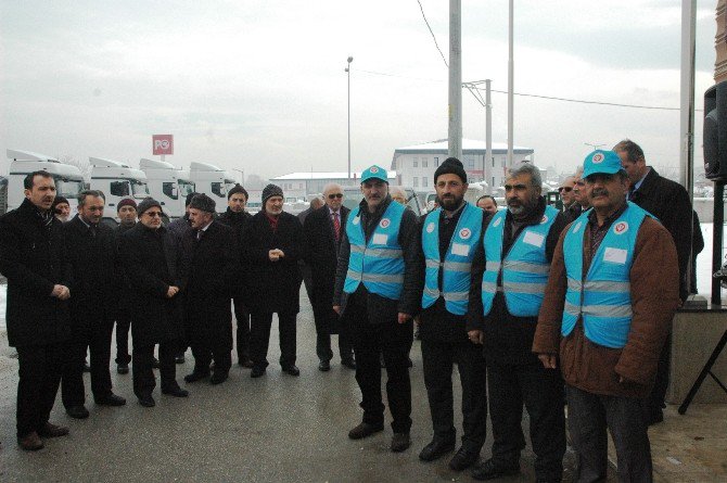 Sakarya’dan Halep’e 12 Tır Yardım Malzemesi Gönderildi