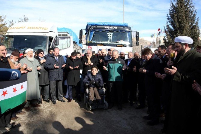 Bayburt’tan Halep’e Yardımlar Sürüyor