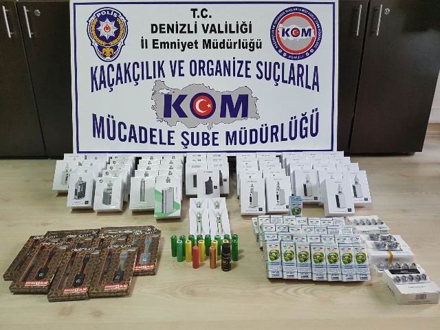 Denizli’de Kaçak Eşya Operasyonu