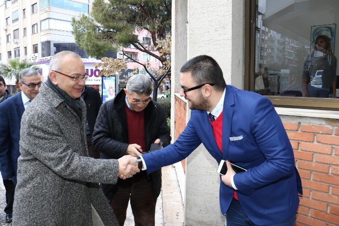 Başkan Ergün Gazetecilerin Yanında