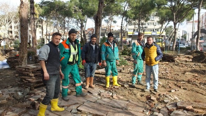 Burhaniye’de Şehit Turhan Bayraktar Parkı Yenileniyor