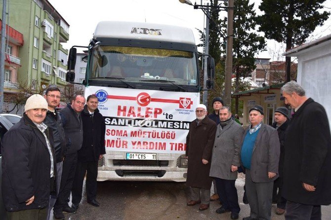 Soma’dan Halep’e 54 Ton Kömür