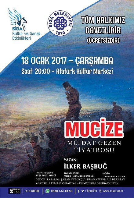 İlker Başbuğ, Hem Söyleşi Hem De Tiyatro Oyunu İle Biga Atatürk Kültür Merkezi’nde