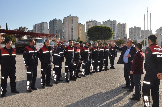 Adana İtfaiyesinde Eğitim Ve Tatbikat Çalışmaları