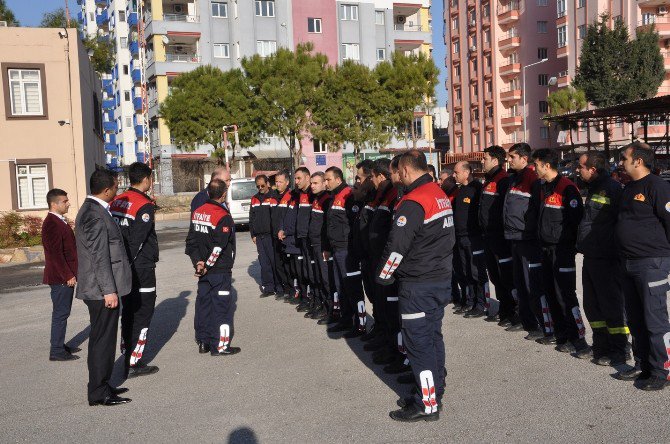 Adana İtfaiyesinde Eğitim Ve Tatbikat Çalışmaları