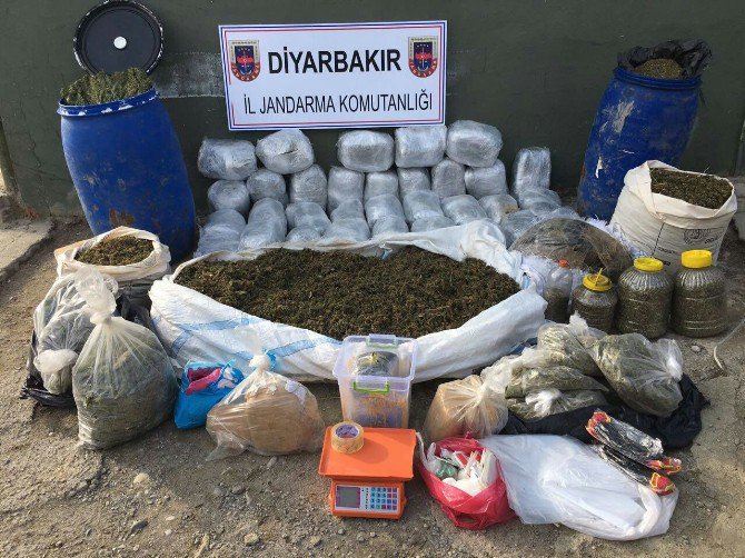 Diyarbakır’da 308 Kilogram Esrar Ele Geçirildi