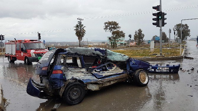 Manavgat’ta Trafik Kazası: 3 Yaralı