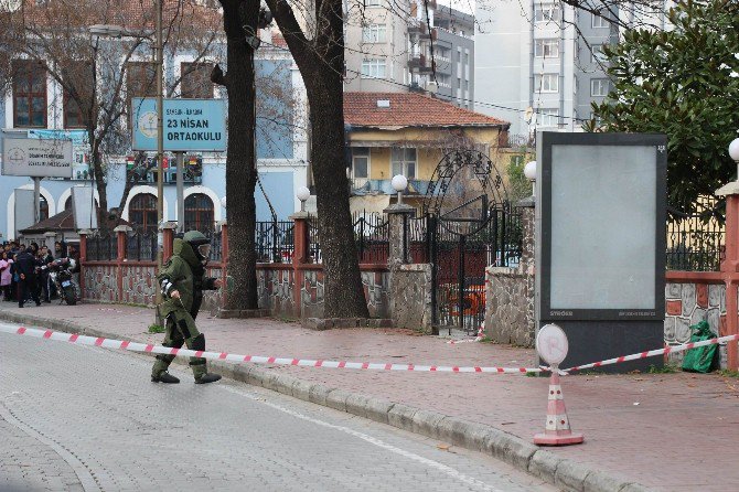 Fünye İle Patlatılan Şüpheli Çuvaldan Odun Çıktı