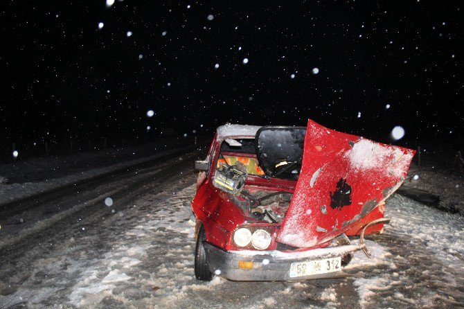 Tekirdağ’da Trafik Kazası; 1 Yaralı