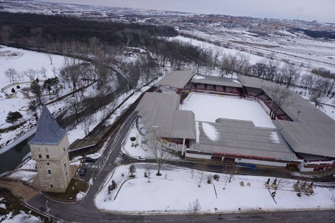 Havadan Karlı Ve Buzlu Edirne