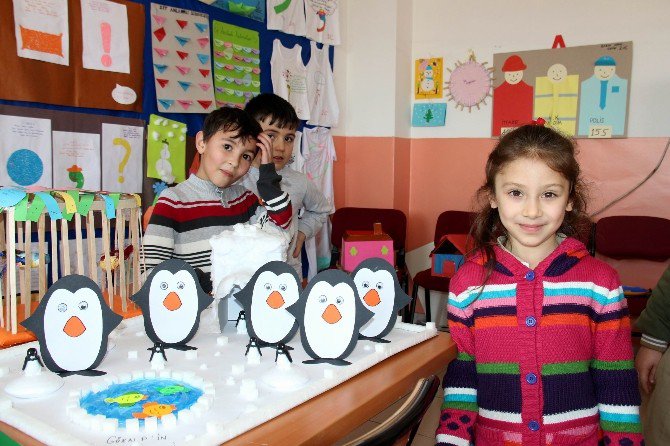 İlkokul Öğrencilerinden Dönem Sonu Sergisi