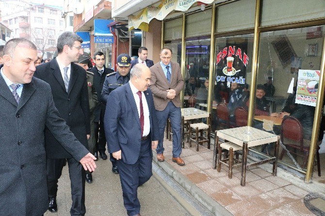 Vali Zülkif Dağlı, Çilimli İlçesini Ziyaret Etti