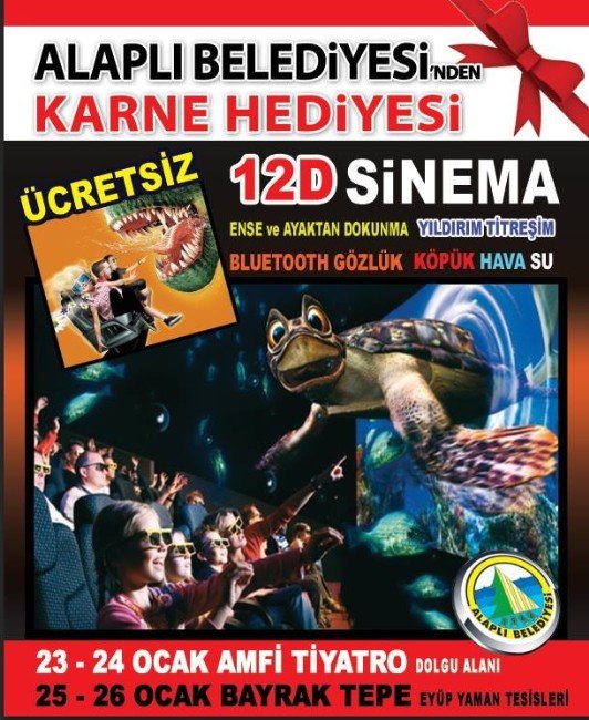 Öğrencilere Karne Hediyesi Olarak Sinema Gösterimi