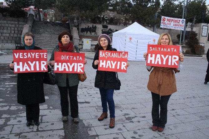 Yozgat’ta ‘Başkanlığa Hayır’ Eylemi Yapıldı