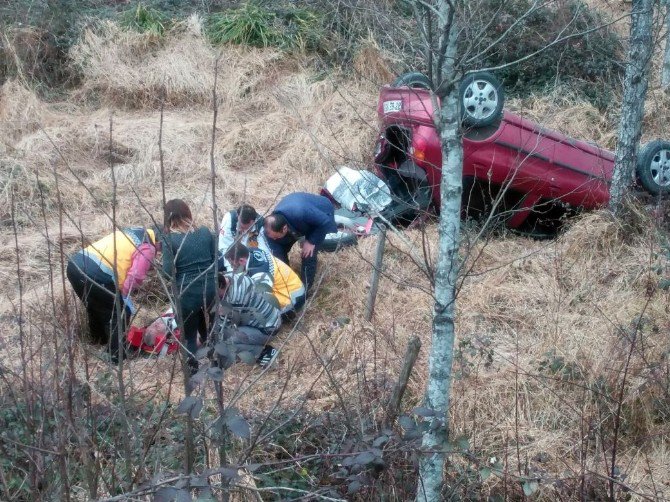 Giresun’da Trafik Kazası: 5 Yaralı