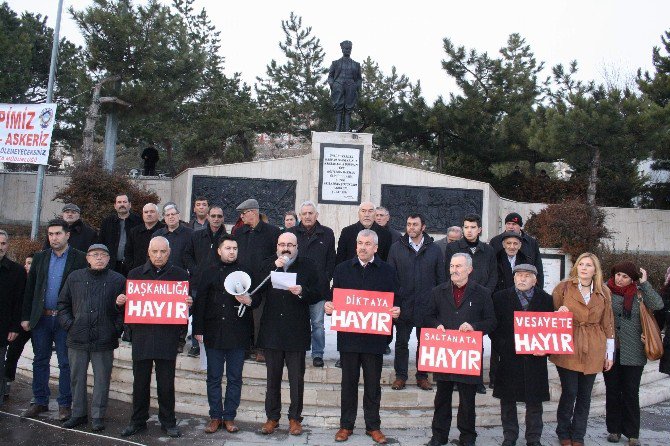 Yozgat’ta ‘Başkanlığa Hayır’ Eylemi Yapıldı