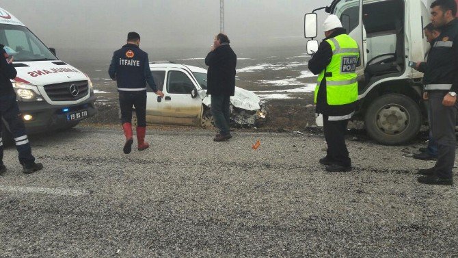 Çorum’da Trafik Kazası: 1 Yaralı