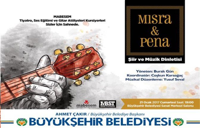 Mabesem’den Konser İle Şiir Ve Müzik Dinletisi Programı