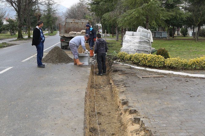 Sapanca Belediyesi Yağmur Suyu Çalışmasına Devam Ediyor