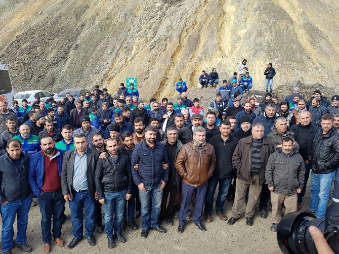 Şirvan’da Maden İşçileri Eylem Yaptı