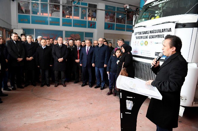 Tuzla Belediyesinden Halep’e 6 Tır Yardım Malzemesi Gönderdi