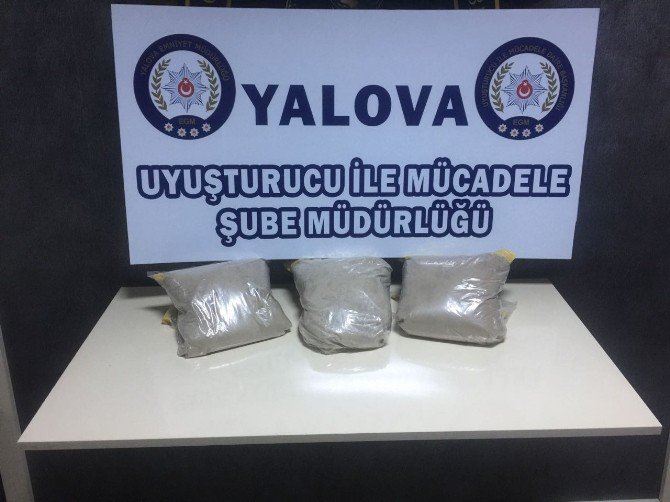 Yalova’da 13 Kilo Eroin Ele Geçirildi